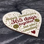1st Anniversary Gift For Boyfriend Girlfriend Heart Wife