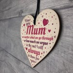 MOTHERS DAY Gift Mum Gifts From Daughter Son Wooden Heart 