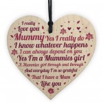 Mummies Girl GiftHeart Birthday MOTHERS DAY Gift For Mummy Mum 