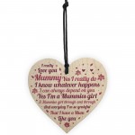 Mummies Girl GiftHeart Birthday MOTHERS DAY Gift For Mummy Mum 