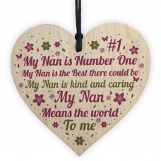 Gifts For Nan Wooden Heart Birthday Thank You Gifts For Nan