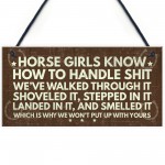 Horse Signs Funny Plaque Horse Sign For Bedroom Signs Gifts