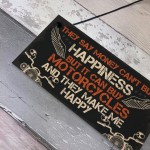 MOTORCYCLE Sign Hanging Plaque Bikers Gift For Dad Grandad 