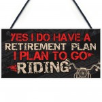 BIKE MOTORCYCLE Sign Hanging Plaque Gifts For Dad Grandad 