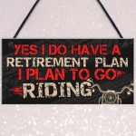 BIKE MOTORCYCLE Sign Hanging Plaque Gifts For Dad Grandad 