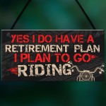 BIKE MOTORCYCLE Sign Hanging Plaque Gifts For Dad Grandad 