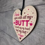Boyfriend Anniversary Card Wooden Heart Valentines Day Gifts