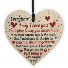I Love You Plaque Heart Special Anniversary Valentines Day Gift