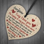 I Love You Plaque Heart Special Anniversary Valentines Day Gift
