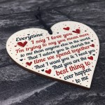 I Love You Plaque Heart Special Anniversary Valentines Day Gift