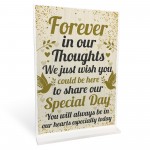 Wedding Memory Memorial Table Decoration Standing Plaque