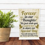 Wedding Memory Memorial Table Decoration Standing Plaque