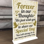 Wedding Memory Memorial Table Decoration Standing Plaque