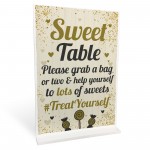Sweet Table Wedding Table Decoration Standing Plaque Party