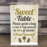 Sweet Table Wedding Table Decoration Standing Plaque Party