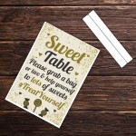 Sweet Table Wedding Table Decoration Standing Plaque Party