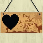 Chalkboard Holiday Countdown To EGYPT Novelty Holiday Travel