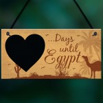 Chalkboard Holiday Countdown To EGYPT Novelty Holiday Travel