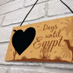 Chalkboard Holiday Countdown To EGYPT Novelty Holiday Travel