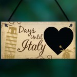 Chalkboard Holiday Countdown To ITALY Novelty Holiday Sign Gifts