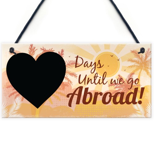 Chalkboard Holiday Countdown Abroad USA New York Turkey Spain