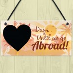 Chalkboard Holiday Countdown Abroad USA New York Turkey Spain