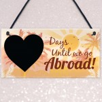 Chalkboard Holiday Countdown Abroad USA New York Turkey Spain