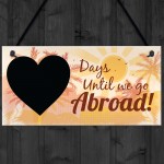 Chalkboard Holiday Countdown Abroad USA New York Turkey Spain