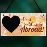 Chalkboard Holiday Countdown Abroad USA New York Turkey Spain