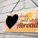 Chalkboard Holiday Countdown Abroad USA New York Turkey Spain