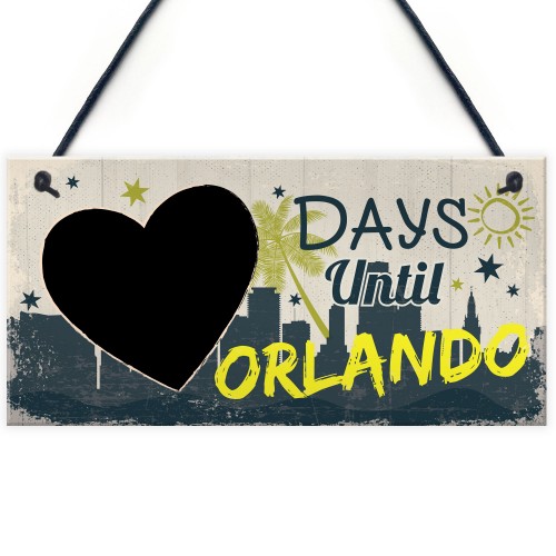 Chalkboard Holiday Countdown To ORLANDON America Novelty Gift