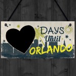 Chalkboard Holiday Countdown To ORLANDON America Novelty Gift