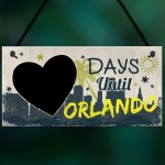 Chalkboard Holiday Countdown To ORLANDON America Novelty Gift