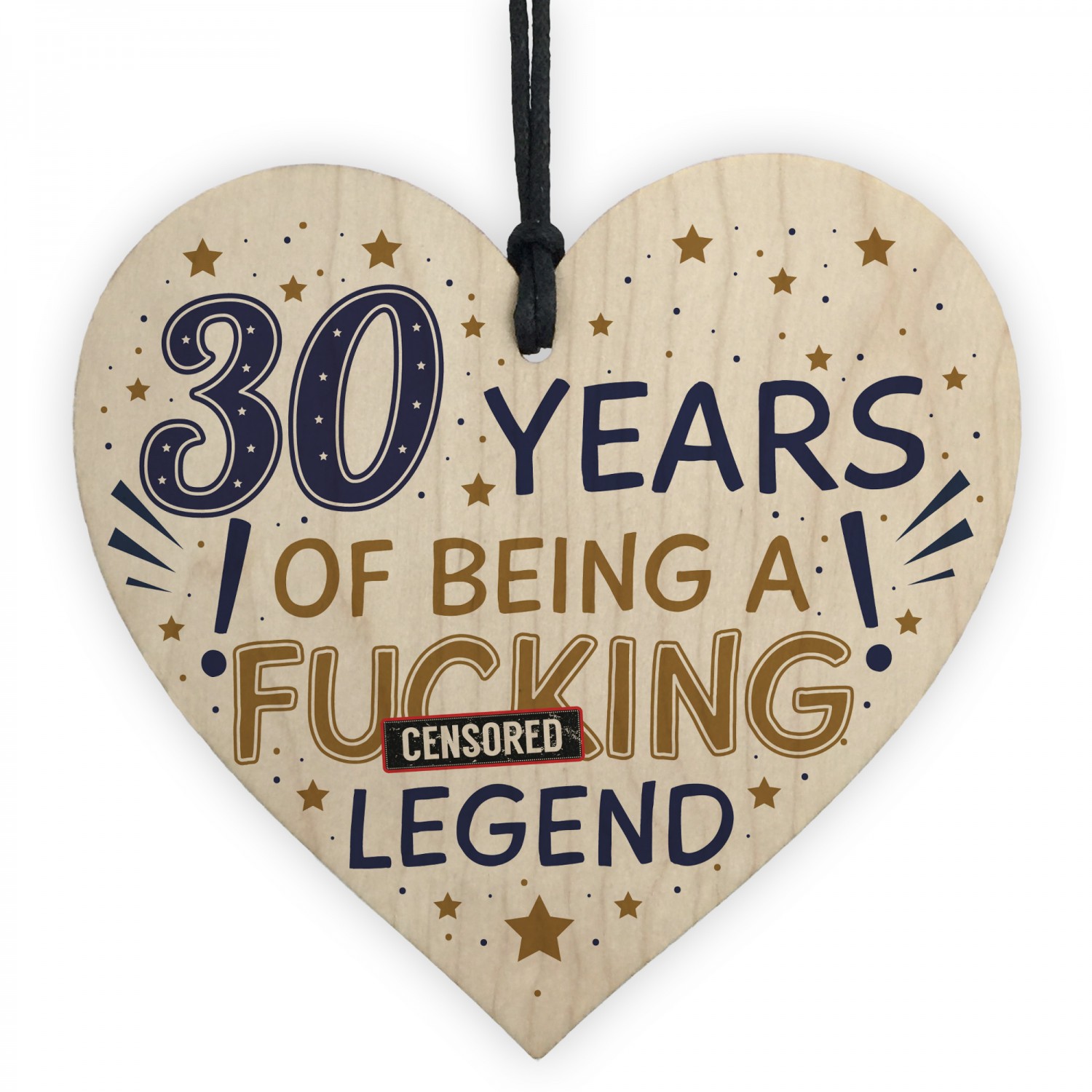 30th Birthday Gifts For Women Men Friend Wood Heart Decorations