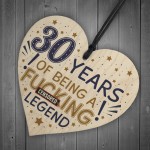 30th Birthday Gifts For Women Men Friend Wood Heart Decorations 