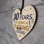 30th Birthday Gifts For Women Men Friend Wood Heart Decorations 