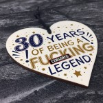 30th Birthday Gifts For Women Men Friend Wood Heart Decorations 