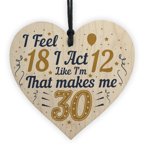 30th Birthday Decorations Funny Novelty Gifts Card For Family