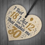 30th Birthday Decorations Funny Novelty Gifts Card For Family