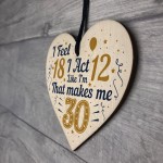 30th Birthday Decorations Funny Novelty Gifts Card For Family