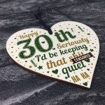 30th Birthday Gifts Best Friend Brother Wood Heart 30th Birthday