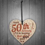 FUNNY 50th Birthday Gifts For Men Women Mum Dad Brother Sister