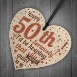 FUNNY 50th Birthday Gifts For Men Women Mum Dad Brother Sister