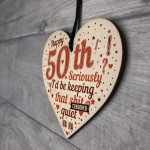 FUNNY 50th Birthday Gifts For Men Women Mum Dad Brother Sister