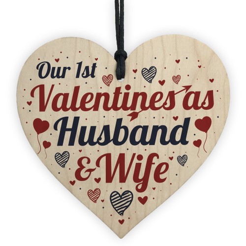 1st Valentines As Husband Wife Valentines Day Card For Wife
