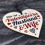 1st Valentines As Husband Wife Valentines Day Card For Wife