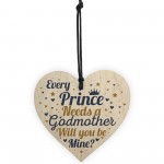 Birthday Christening Godmother Gift Heart Godmother Request Card