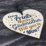 Birthday Christening Godmother Gift Heart Godmother Request Card