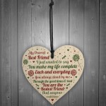 Friendship Gifts Friendship Plaque Wooden Heart Thank You Gift 