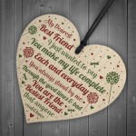 Friendship Gifts Friendship Plaque Wooden Heart Thank You Gift 